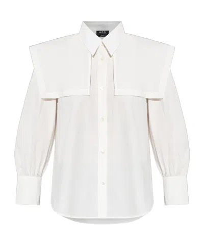 Apc Cotton Shirt In White