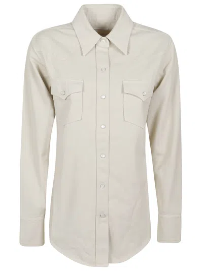 Apc A.p.c. Cotton Shirt In Nude