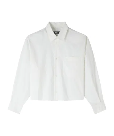 Apc Cotton Shirt In White