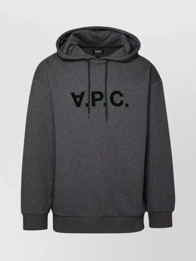 Apc Milo Sweatshirt In Gray Cotton In Grey