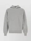 Apc Cotton Sweatshirt With Hood And Ribbed Finish In Gray