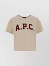 Apc A.p.c. Sand Cotton Margaret T-shirt In Animal Print