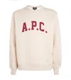 Apc Joshua Jersey With Contrasting Logo In Neutral