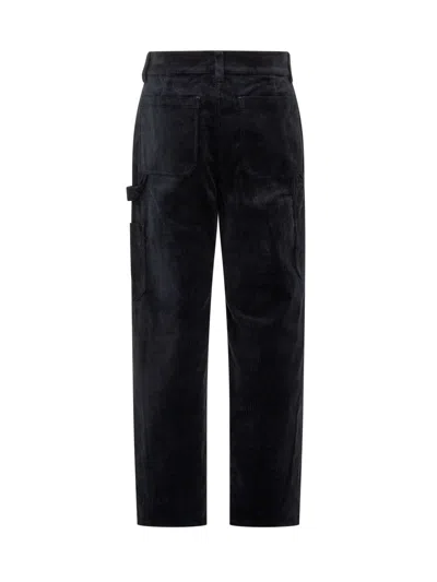 A.p.c. Apc Cotton Velvet Trousers In Dark Navy