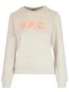 Apc A.p.c. Sweatshirt With Logo In Grey
