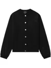 Apc Crew Neck Cardigan In Black