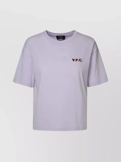 A.p.c. T-shirt Ava In Liliac