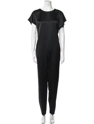Pre-owned Apc Crew Neck Jumpsuit In Black
