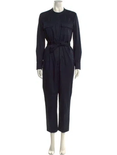 Pre-owned Apc Crew Neck Jumpsuit In Blue