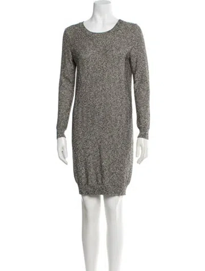 Pre-owned A.p.c. Crew Neck Knee-length Dress In Blue