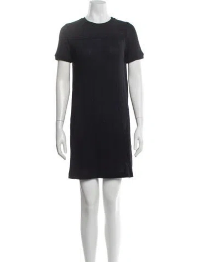 Pre-owned A.p.c. Crew Neck Knee-length Dress In Blue