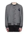 Apc Crew Neck Long Sleeve Casual Jacket In Gray