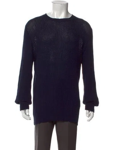 Pre-owned Apc Crew Neck Long Sleeve Pullover In Blue