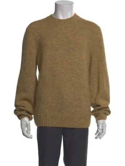 Pre-owned A.p.c. Crew Neck Long Sleeve Pullover In Brown