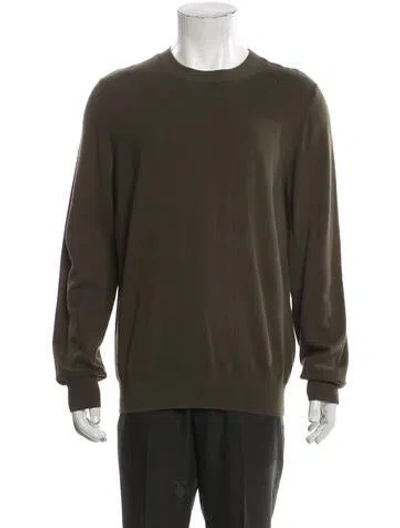 Pre-owned A.p.c. Crew Neck Long Sleeve Pullover In Green