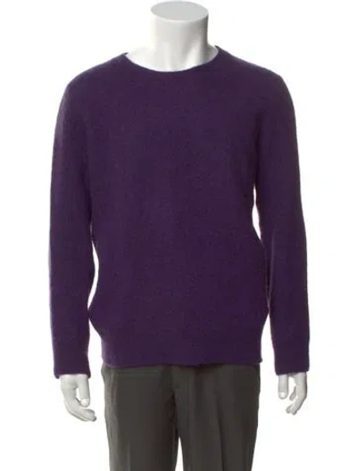 Pre-owned A.p.c. Crew Neck Long Sleeve Pullover In Purple