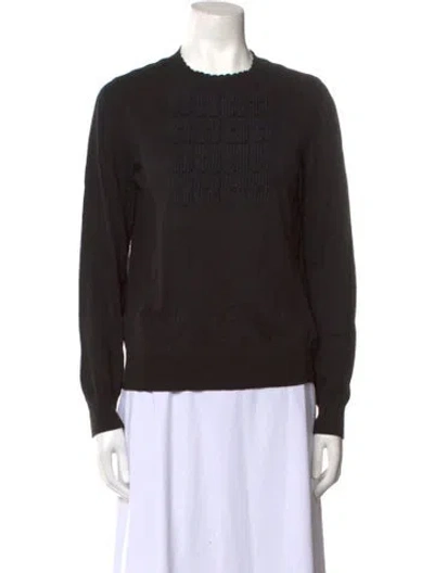 Pre-owned Apc Crew Neck Long Sleeve Sweatshirt In Black