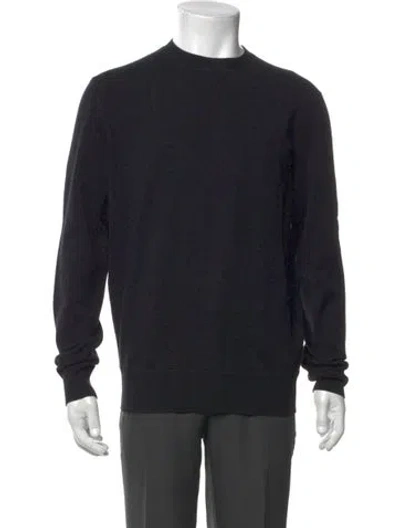 Pre-owned A.p.c. Crew Neck Long Sleeve Sweatshirt In Black