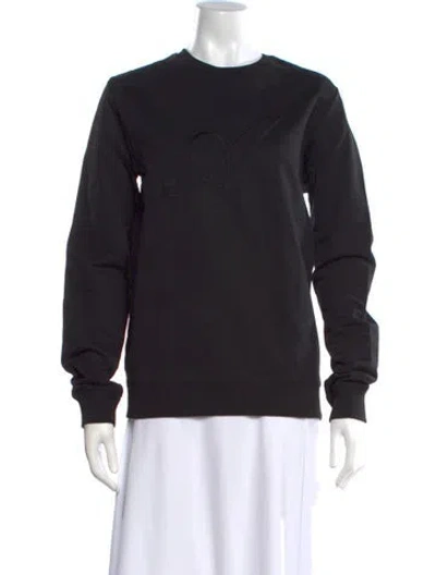 Pre-owned A.p.c. Crew Neck Long Sleeve Sweatshirt In Black