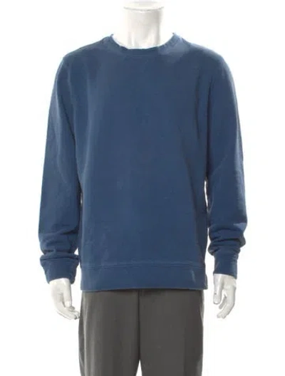 Pre-owned Apc Crew Neck Long Sleeve Sweatshirt In Blue
