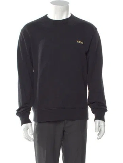 Pre-owned Apc Crew Neck Long Sleeve Sweatshirt In Gray