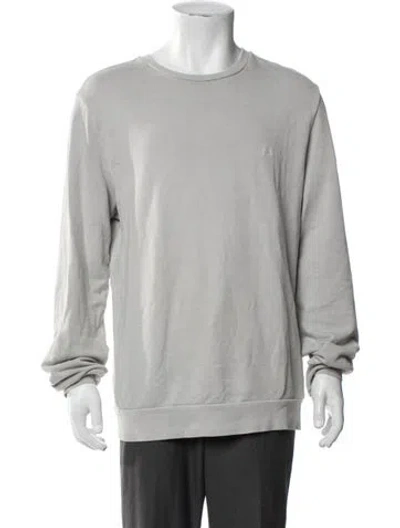 Pre-owned A.p.c. Crew Neck Long Sleeve Sweatshirt In Grey
