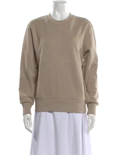 Pre-owned A.p.c. Crew Neck Long Sleeve Sweatshirt In Neutral