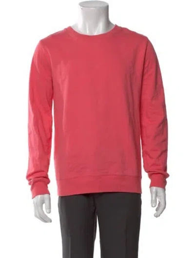 Pre-owned A.p.c. Crew Neck Long Sleeve Sweatshirt In Pink