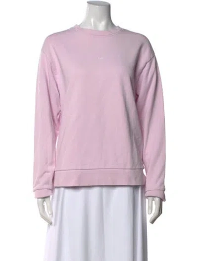 Pre-owned A.p.c. Crew Neck Long Sleeve Sweatshirt In Pink