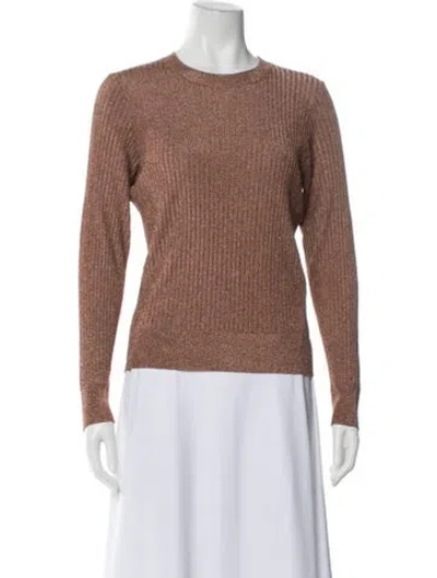 Pre-owned Apc Crew Neck Long Sleeve Top In Brown