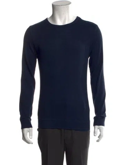 Pre-owned Apc Crew Neck Long Sleeve T-shirt In Blue