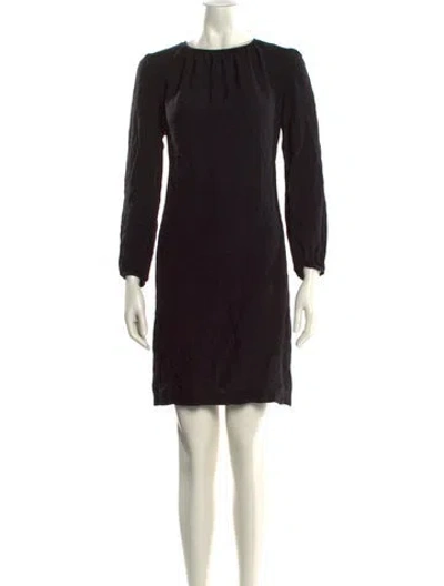 Pre-owned Apc Crew Neck Mini Dress In Black