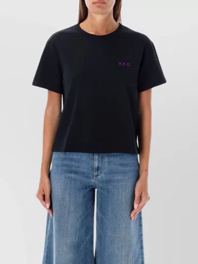 APC CREW NECK SHORT SLEEVE STRAIGHT HEM TOP