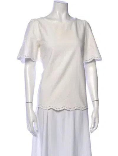 Pre-owned Apc Crew Neck Short Sleeve Top In White