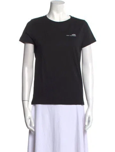 Pre-owned Apc Crew Neck Short Sleeve T-shirt In Black