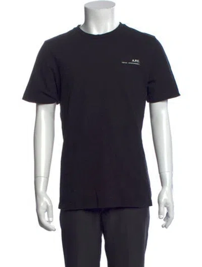 Pre-owned A.p.c. Crew Neck Short Sleeve T-shirt In Black