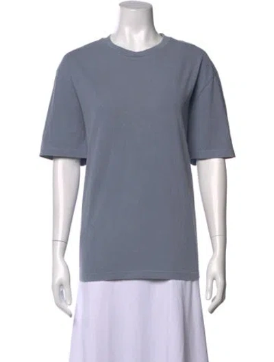 Pre-owned A.p.c. Crew Neck Short Sleeve T-shirt In Blue
