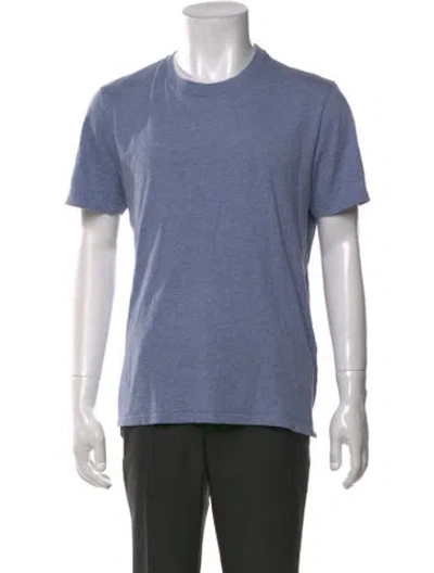 Pre-owned A.p.c. Crew Neck Short Sleeve T-shirt In Blue