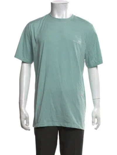 Pre-owned A.p.c. Crew Neck Short Sleeve T-shirt In Blue/green