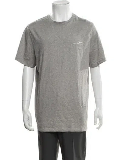 Pre-owned A.p.c. Crew Neck Short Sleeve T-shirt In Gray