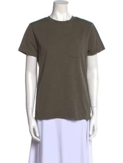 Pre-owned A.p.c. Crew Neck Short Sleeve T-shirt In Green