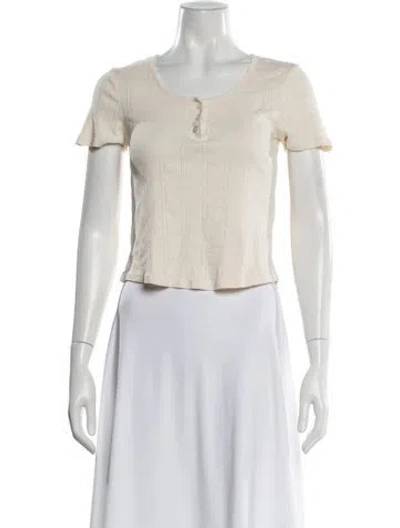 Pre-owned Apc Crew Neck Short Sleeve T-shirt In Neutral