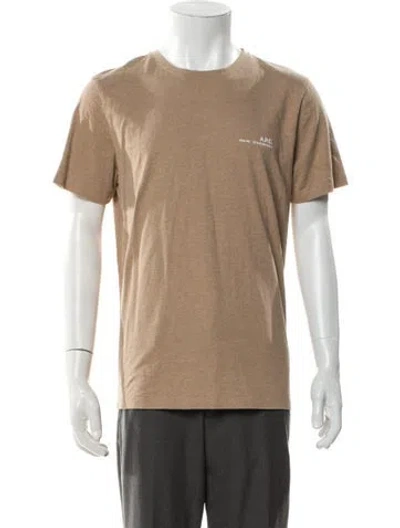 Pre-owned A.p.c. Crew Neck Short Sleeve T-shirt In Neutral