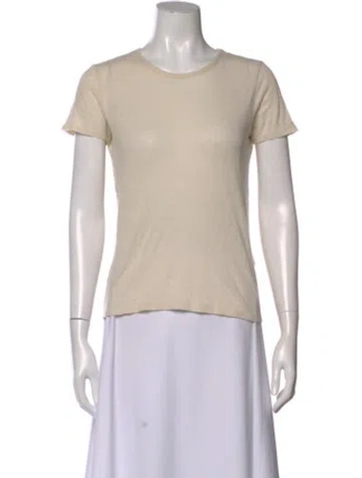 Pre-owned A.p.c. Crew Neck Short Sleeve T-shirt In Neutral