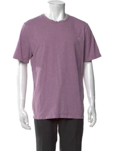 Pre-owned A.p.c. Crew Neck Short Sleeve T-shirt In Purple