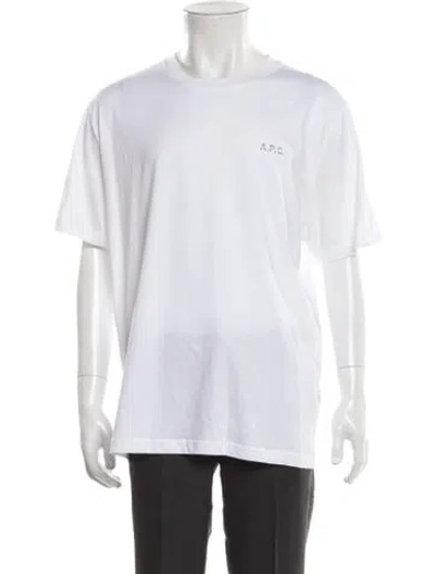 Pre-owned Apc Crew Neck Short Sleeve T-shirt In White
