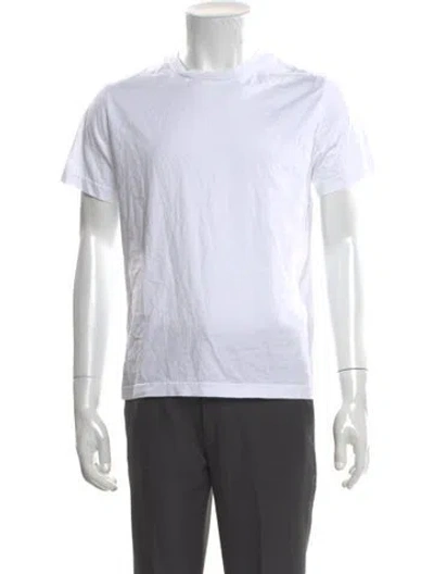 Pre-owned A.p.c. Crew Neck Short Sleeve T-shirt In White