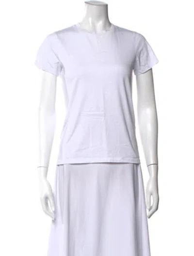 Pre-owned A.p.c. Crew Neck Short Sleeve T-shirt In White