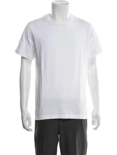 Pre-owned A.p.c. Crew Neck Short Sleeve T-shirt In White