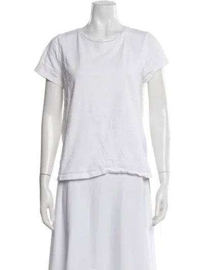 Pre-owned A.p.c. Crew Neck Short Sleeve T-shirt In White